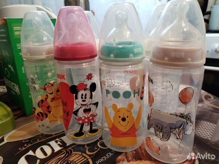 Бутылочки для кормления nuk