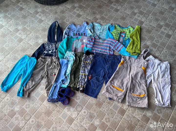 Пакет вещей на мальчика на 0-6 мес и на 1-2 годика