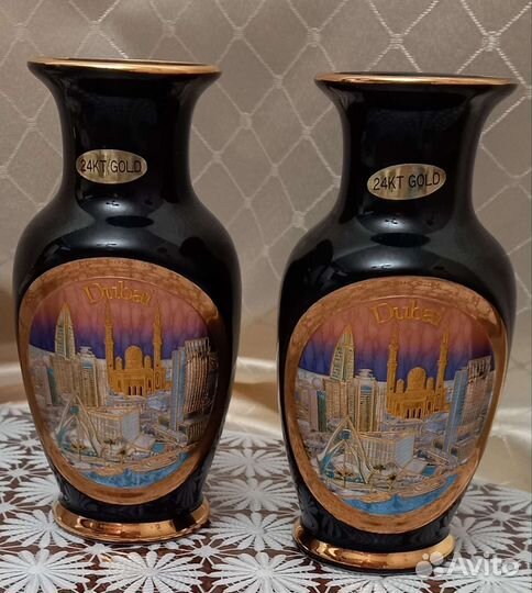 Две вазы Chokin,япония