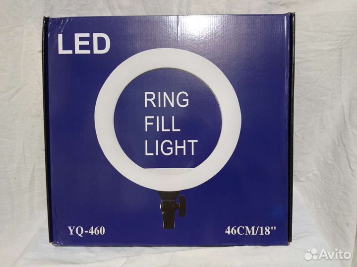 Кольцевая лампа 45 см со штативом новая