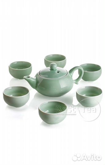 Посуда для чайной церемонии, чайник и пиалы. Новое