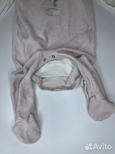 Комплект боди и утепленный слип 74