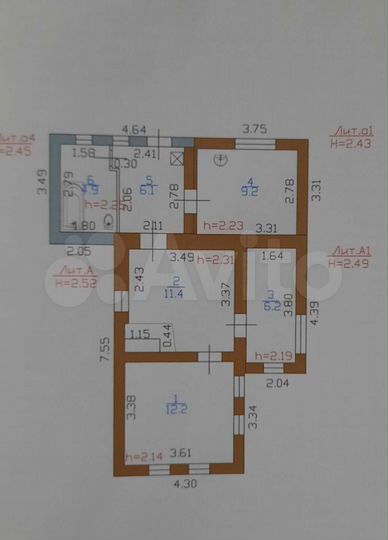 Дом 50 м² на участке 16 сот.