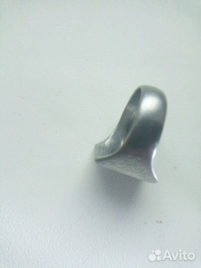 Перстень серебренный с узором