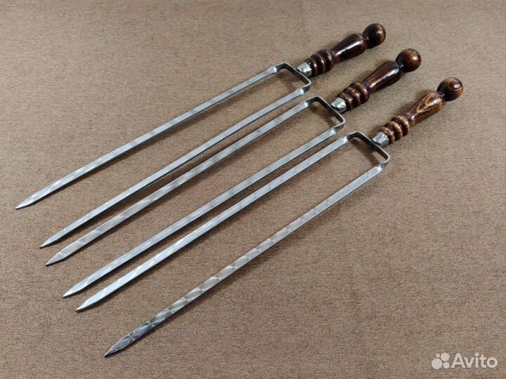 Шампур двойной из нержавеющей стали