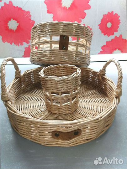 Плетеный комплект для кухни