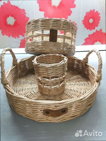 Плетеный комплект для кухни