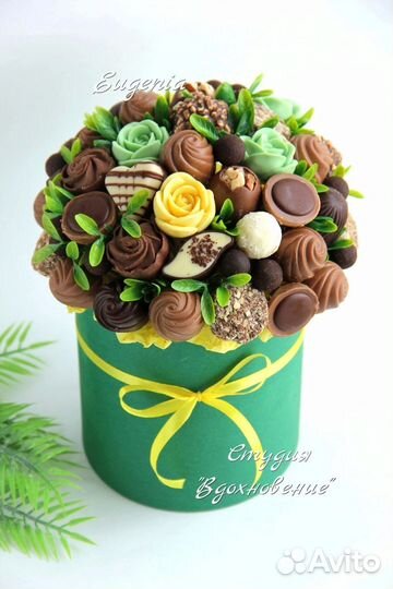 Сладкие букеты из конфет