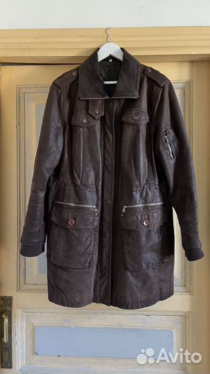 Винтажная куртка из натуральной кожи