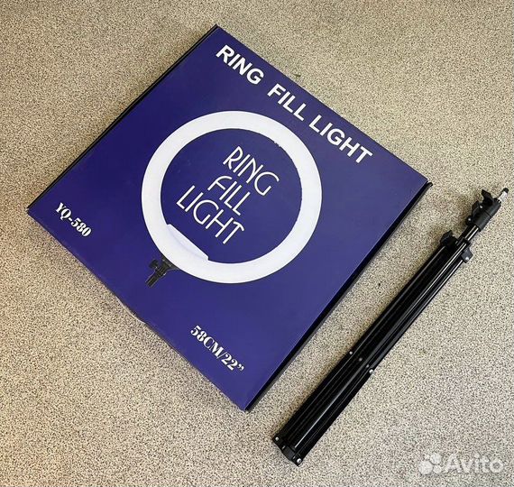Кольцевая лампа на штативе YQ-580 58 см / 22’’