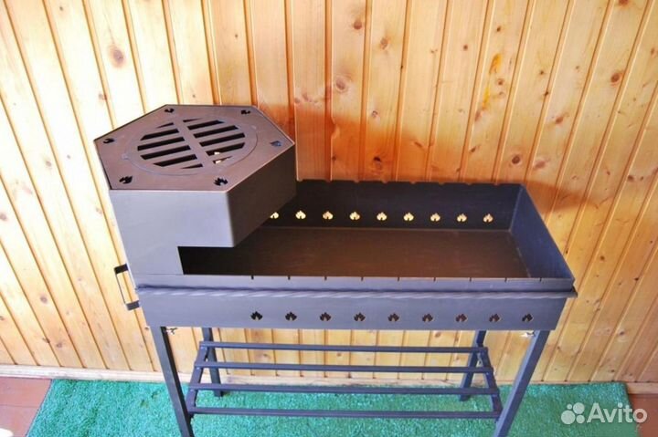 Мангал с печью под казан