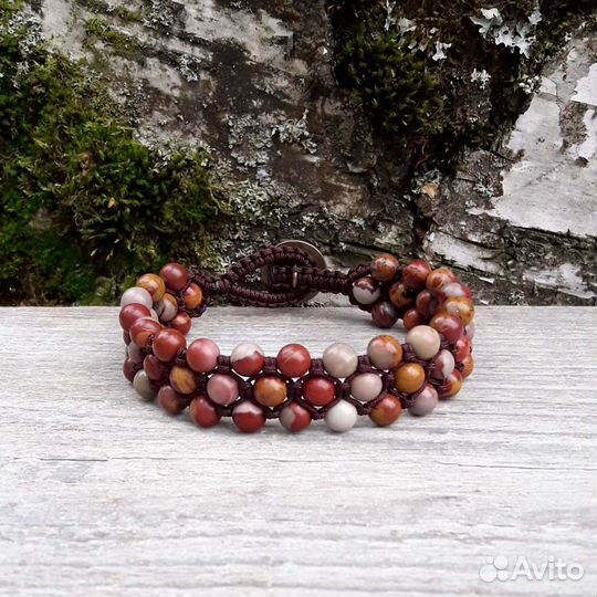 Браслет из яшмы натуральной