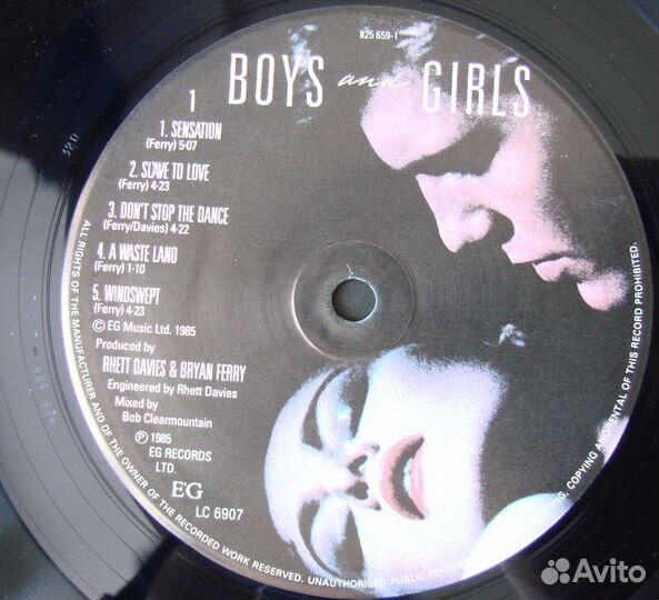 Bryan ferry boys AND girls / 1985 germany NM