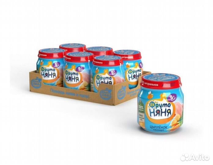 Пюре фрутоняня цыпленок с овощами