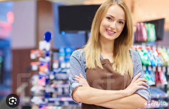 Продавец в супермаркет