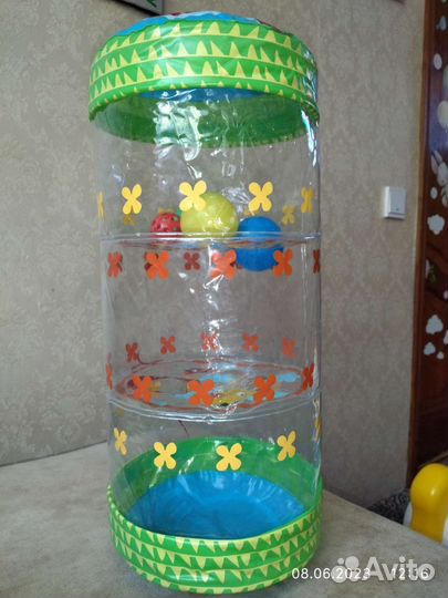 Надувной детский валик для ползания