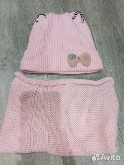 Комплект шапка, шарф