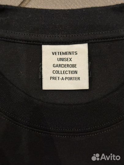 Футболка Vetements. Оригинал