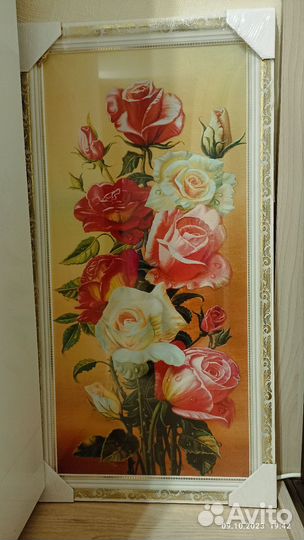 Картина маслом нежные цветы