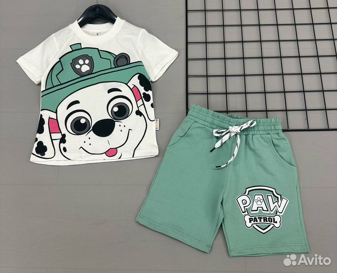 Летний костюм с шортами, 98-122