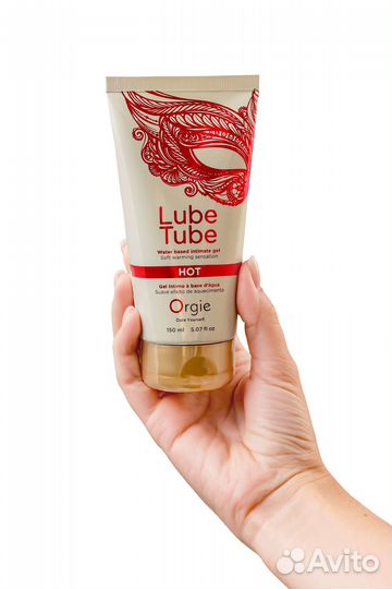 Интимный гель на водной основе Lube Tube Hot с разогревающим эффектом - 150 мл