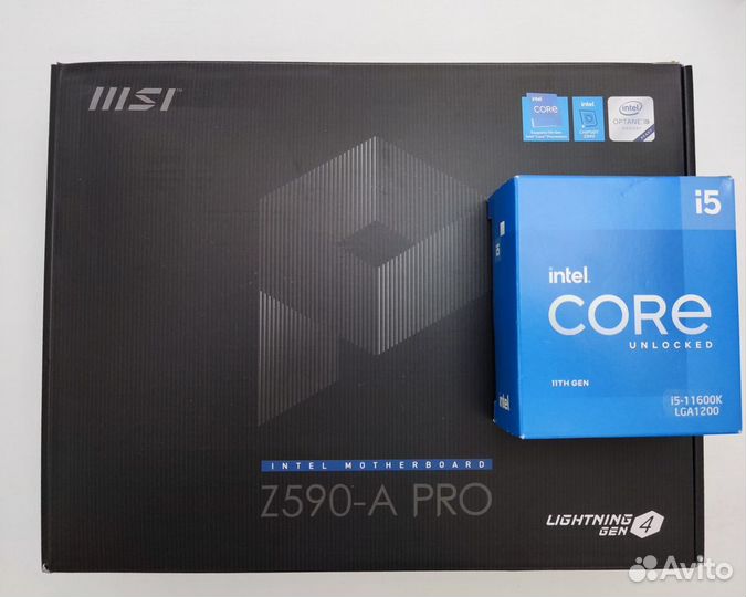 Комплект Intel Core i5 11600K + MSI Z590-А PRO