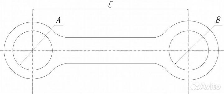 Тяга ковшевая Caterpillar E307 / CAT 308 (пара)
