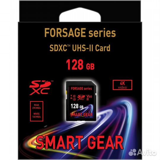 Sdxc Card SMART Gear Forsage, UHS II 128GB