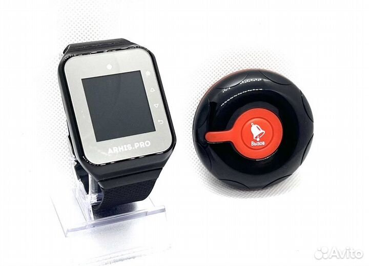 Кнопка вызова официанта персонала Классик и часы