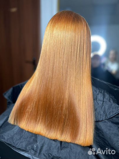 Кератиновое выпрямление волос, ботокс, модель