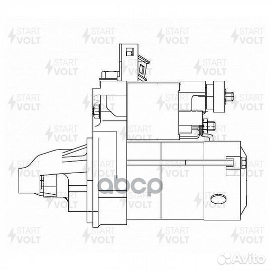 Стартер для а/м Honda CR-V (95) 2.0i AT 1,1кВт