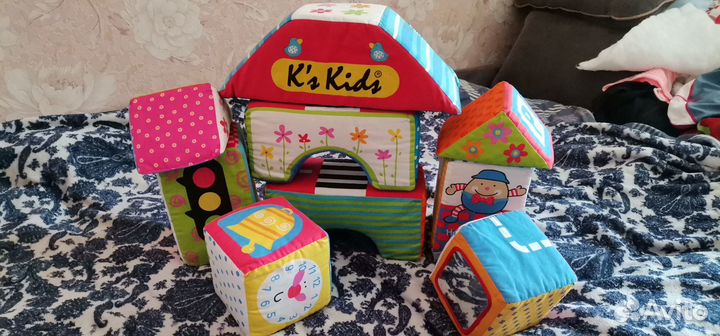 Мягкие кубики развивающие