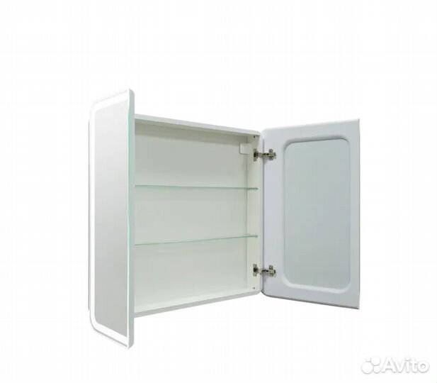 Шкаф зеркальный подвесной с подсветкой 80x80 см