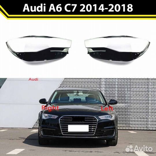 Стекла фар Audi A6 C7 2014-2018