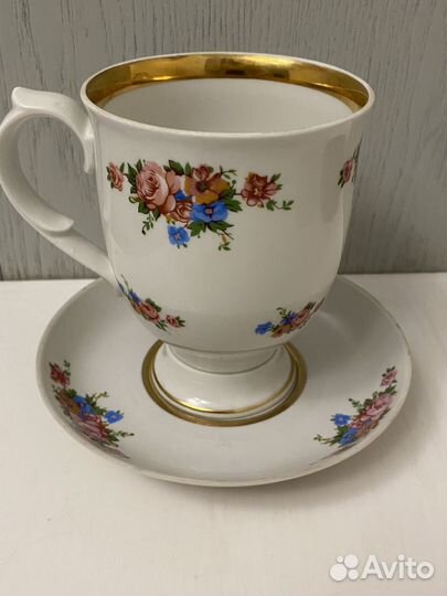 Бокал - гигант Дулево фарфор