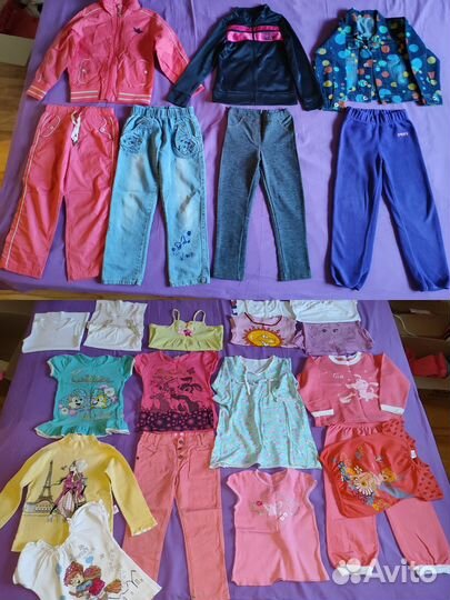 Вещи пакетом для девочки 110 (39 шт)