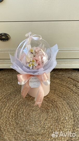 Композиция из мыльных роз