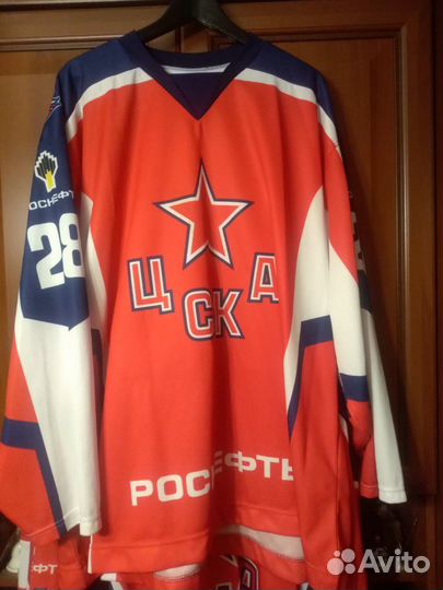Хоккейный свитер цска 56 размер