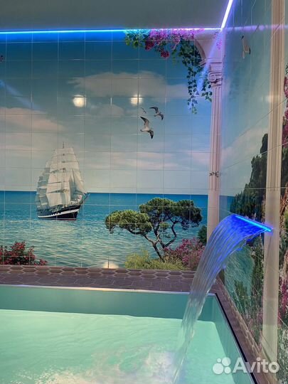 Сауна с бассейном