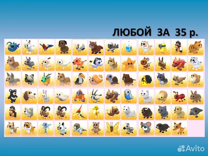 Петы Адопт Ми Роблокс (обычные)