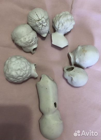 Антикварные головы, фигурки