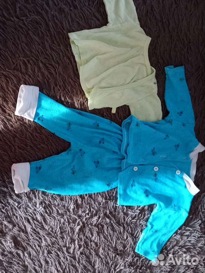 Вещи пакетом до 0 - 7 месяцев