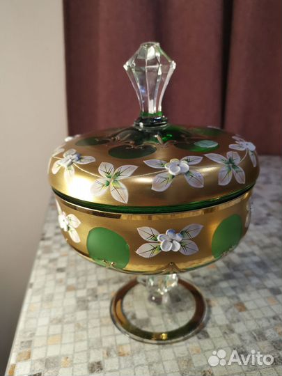 Сервиз, Богемия,Чехословакия.Смальта, золочение