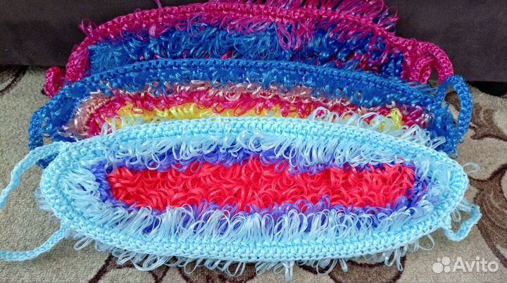 Мочалки ручной вязки