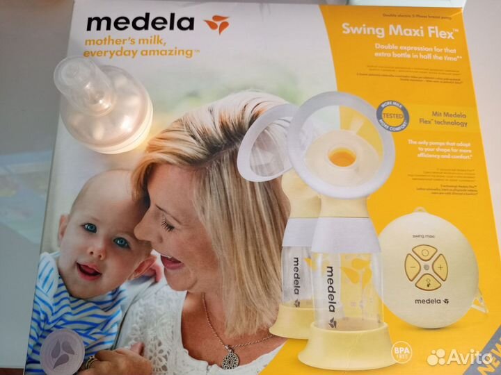 Молокоотсос электрический medela swing maxi flex