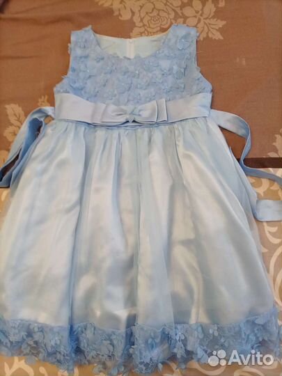 Платье, куртка и жилет для девочки на рост 104-110