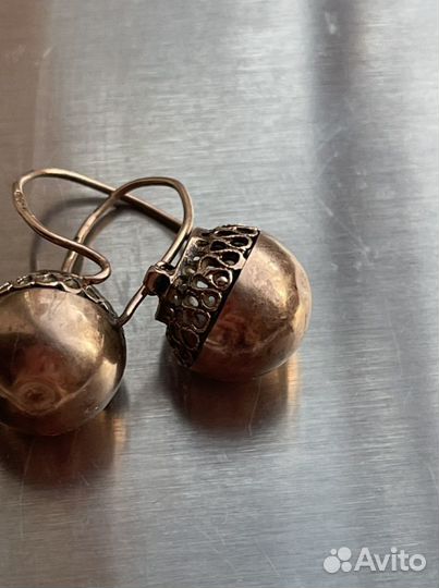 Серьги золотые 583 проба.ссср