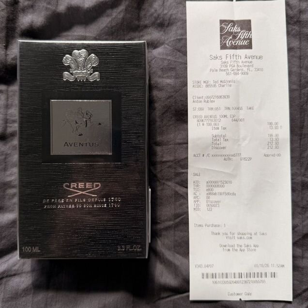 Creed Aventus 100ml оригинал