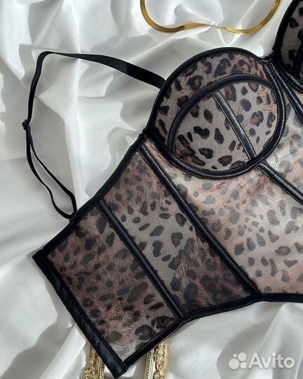 Корсеты сеточка леопард