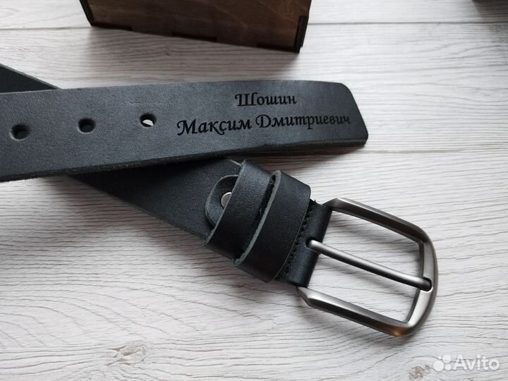 Ремень ручной работы из натуральной кожи